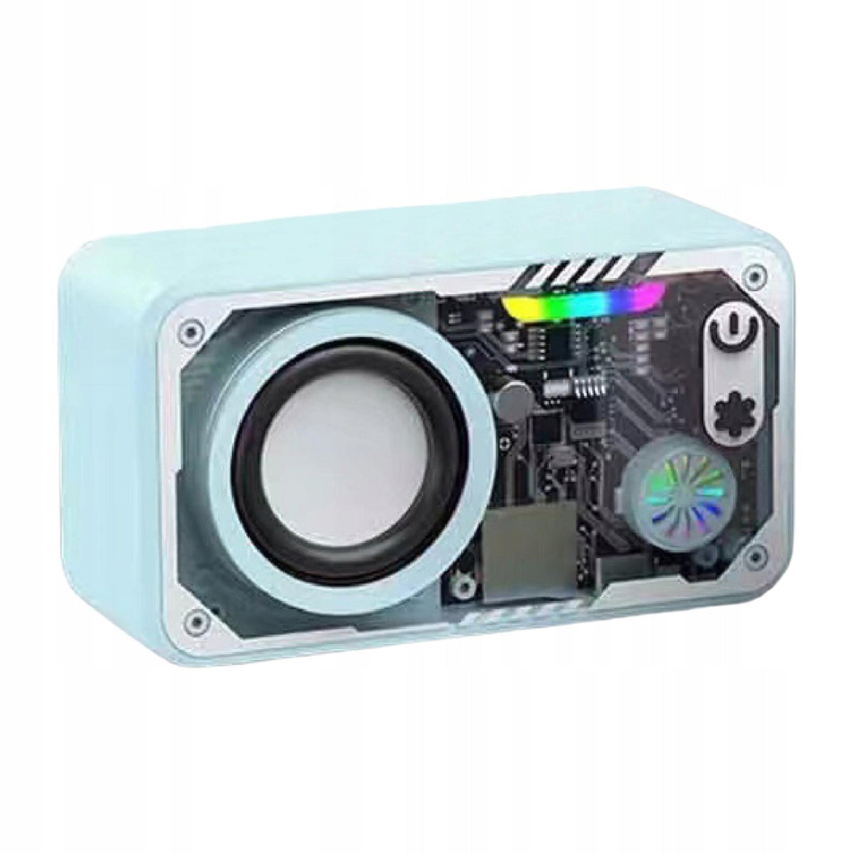 Wireless Speaker for Teenagers Gifts Indoor Transparent Design Blue