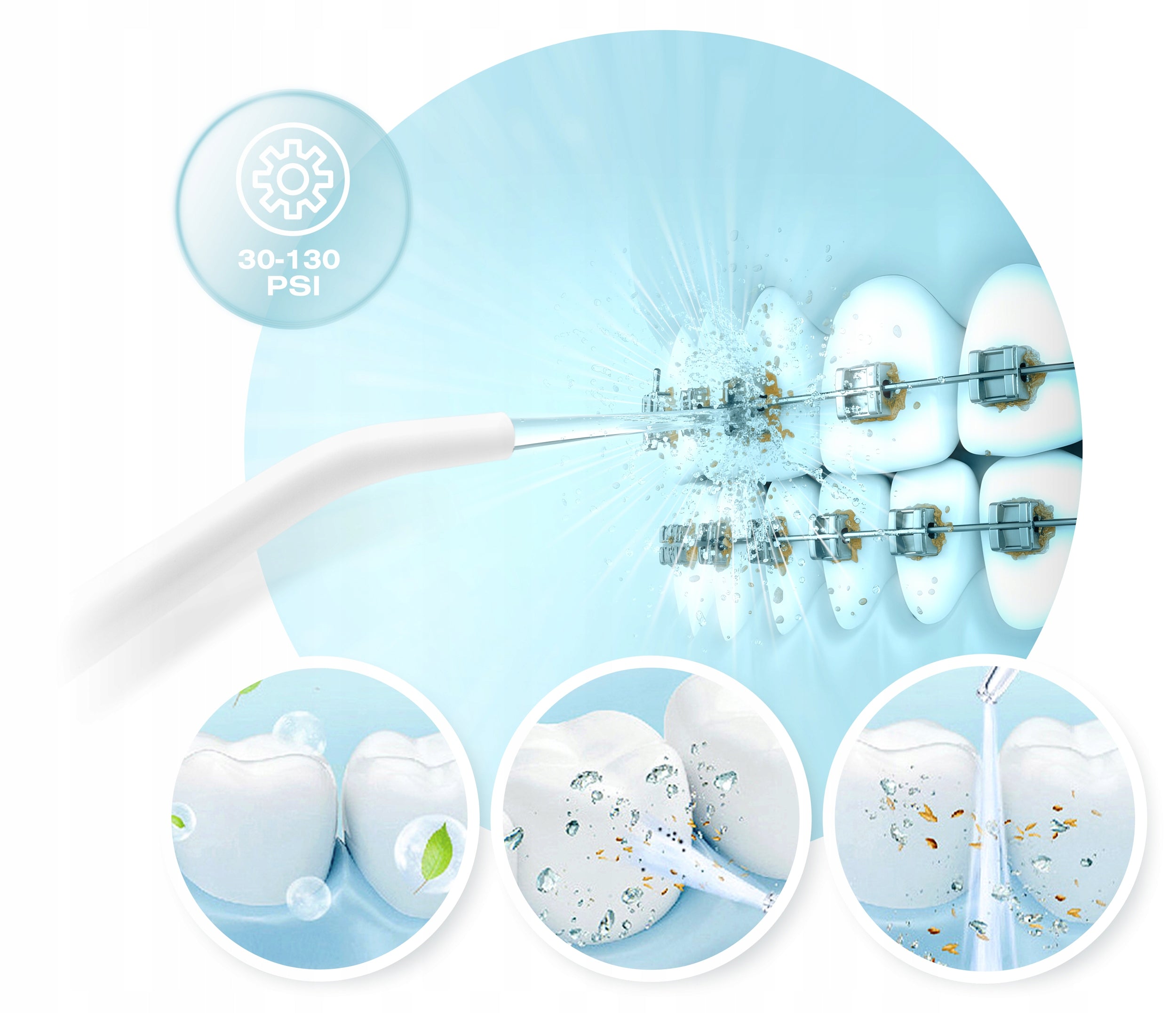 Wireless Tooth Irrigator Dental BERDSEN 5 Modes 5 Tips Brand Berdsen