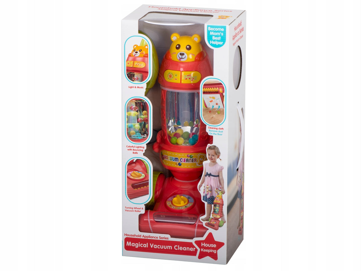 Wireless Upright Vacuum Cleaner for Kids Interactive with Kik Sound Brand Ikonka