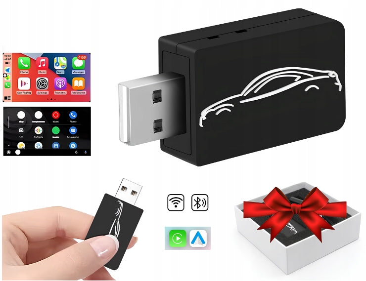 Wireless adapter Carplay wireless box 2in1, Plug and Play