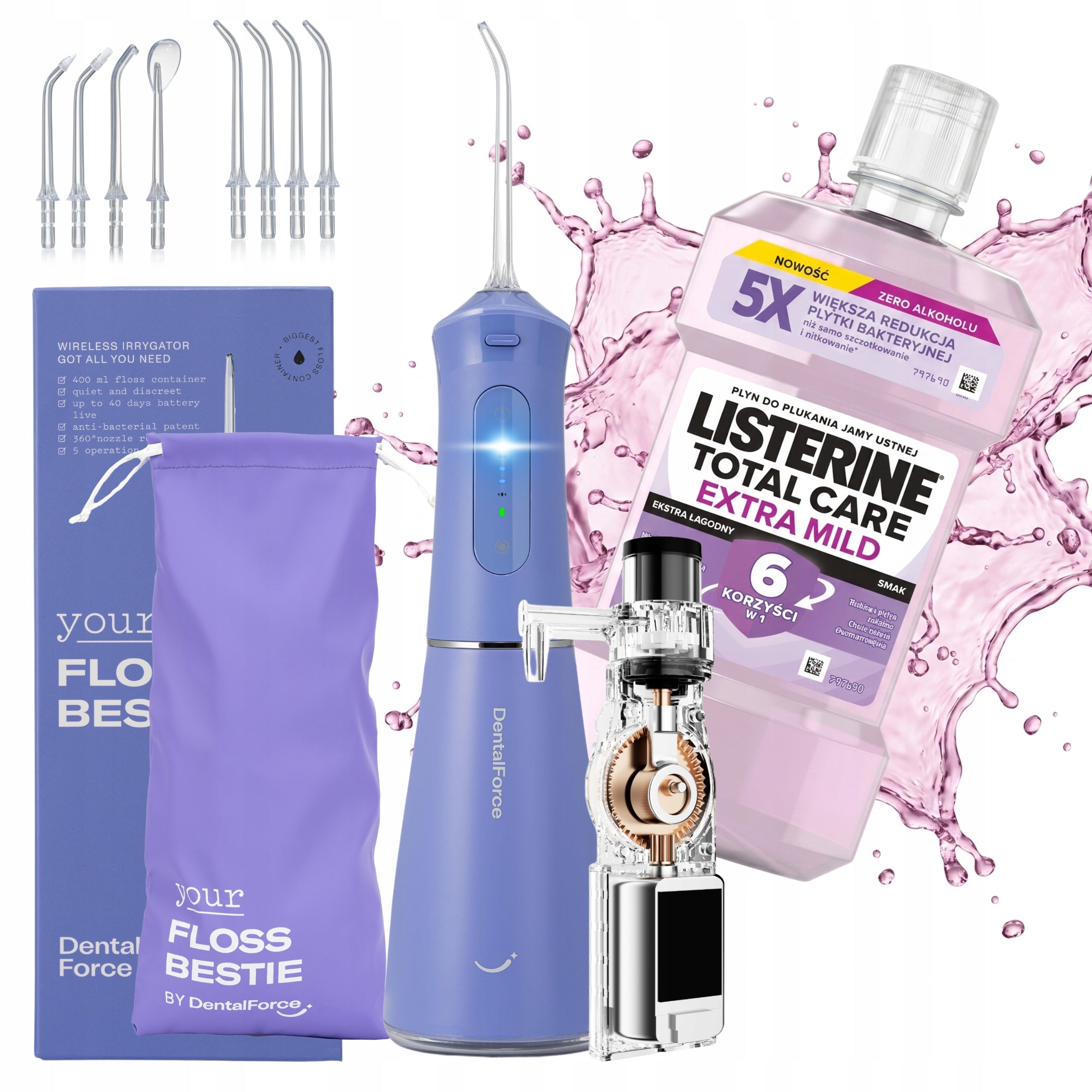 Wireless dental oral irrigator DentalForce 400ml