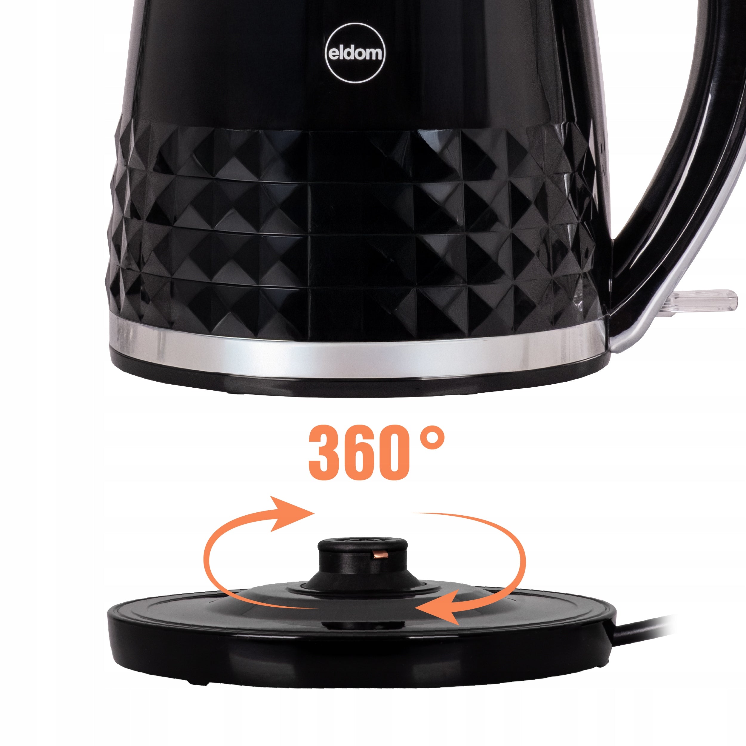 Wireless electric kettle ELDOM C270 1,7L black Brand Eldom