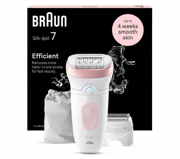 Wireless epilator Braun Silk-Epil SE7-030 battery tweezers case Brand Braun