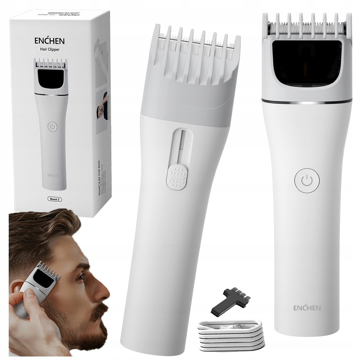 Wireless hair clipper Enchen Boost 2 v2 regulation 0,7 - 21 mm