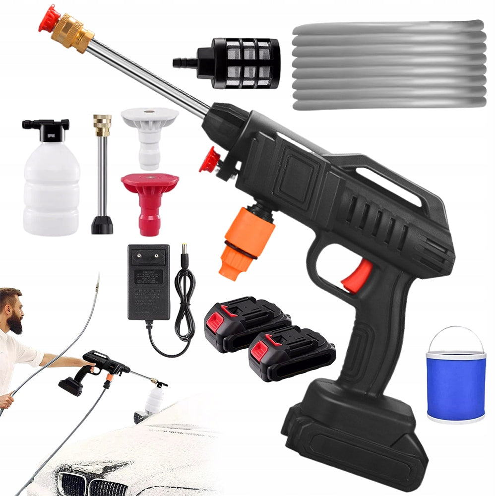 Wireless high-pressure washer, designed for washing cars
