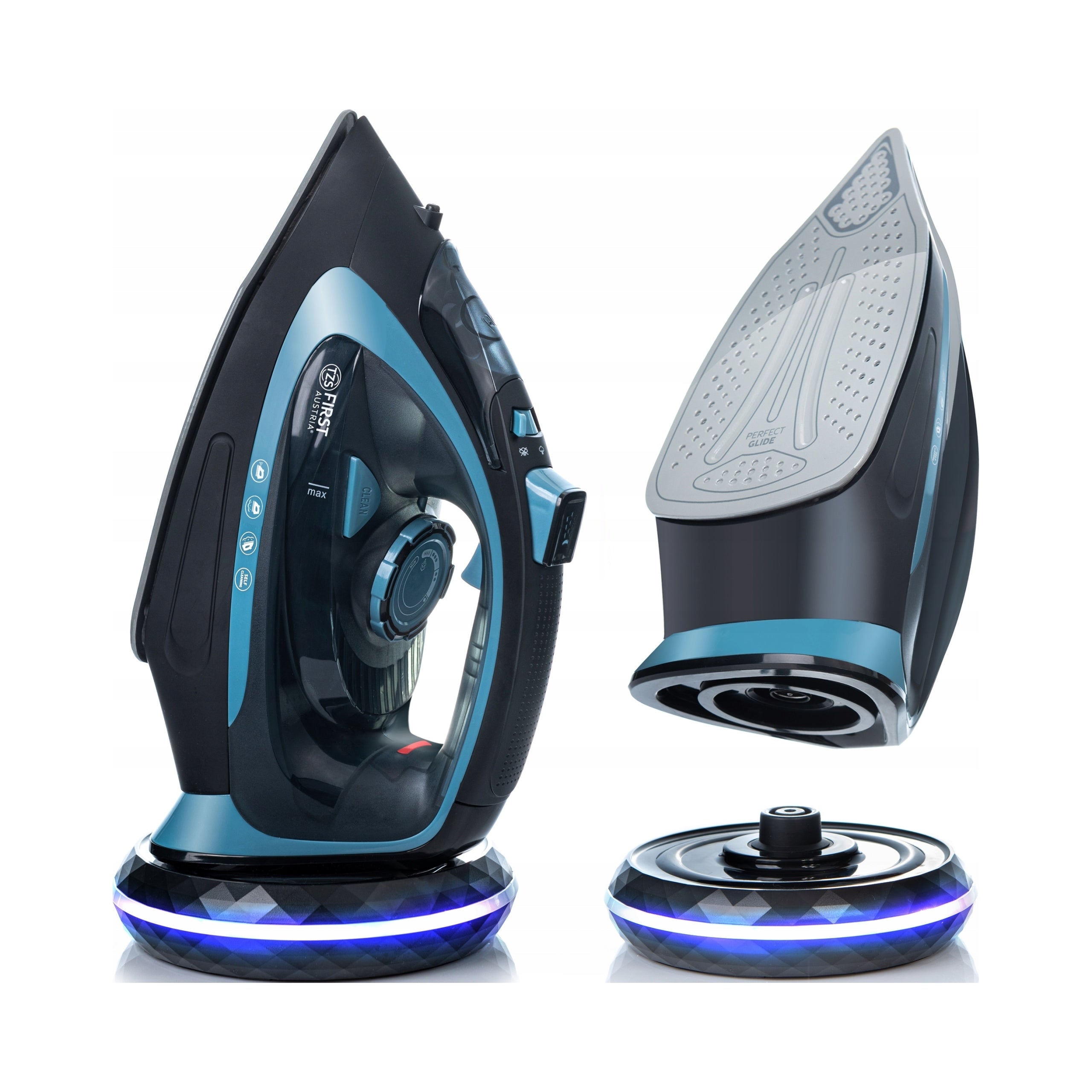 Wireless iron First Austria ceramic 2400 W 450 ml 20 g/min