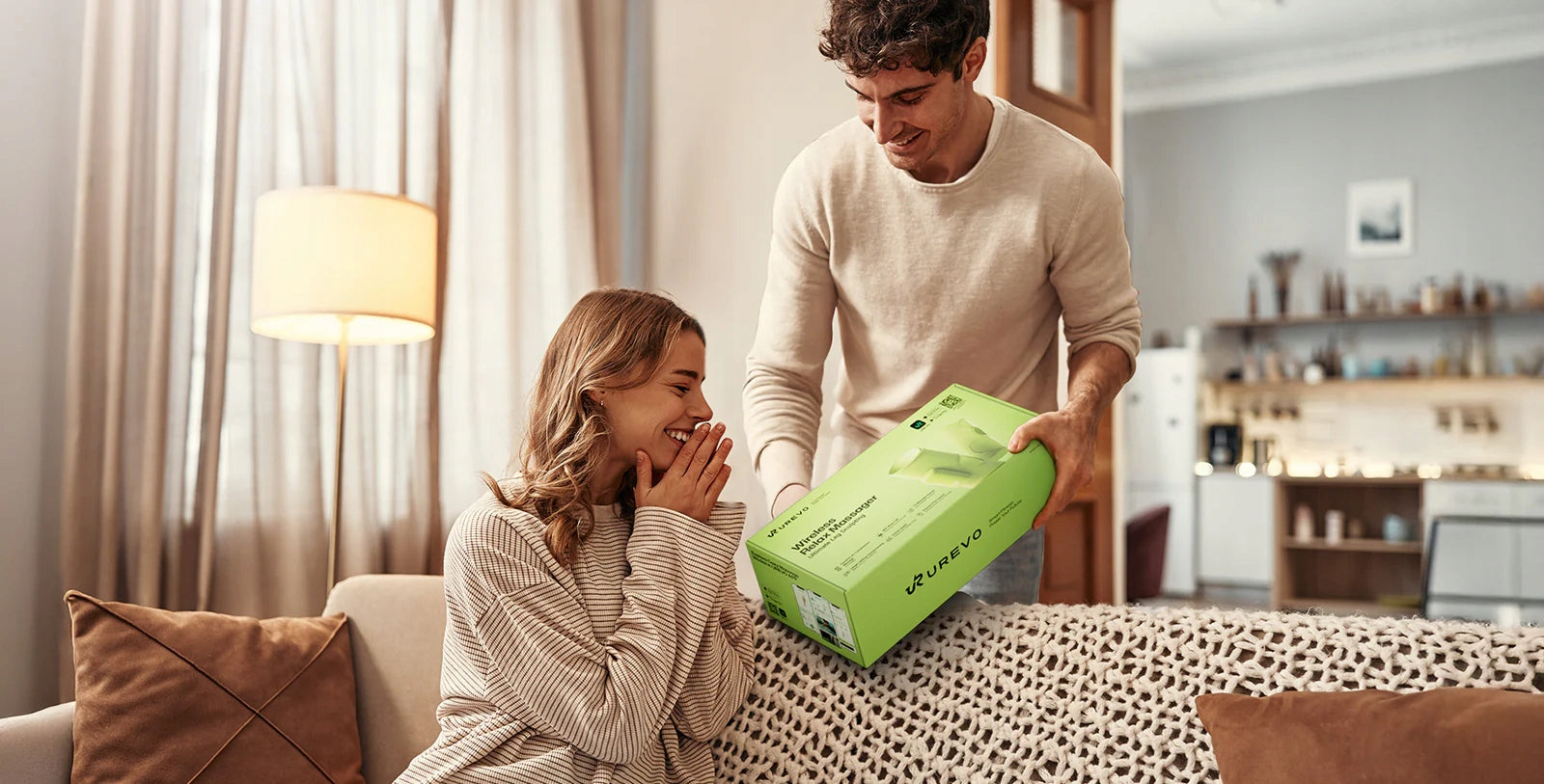 Wireless massager UREVO Care Wireless Relax Massager 3 modes application Manufacturer code 6978258900011