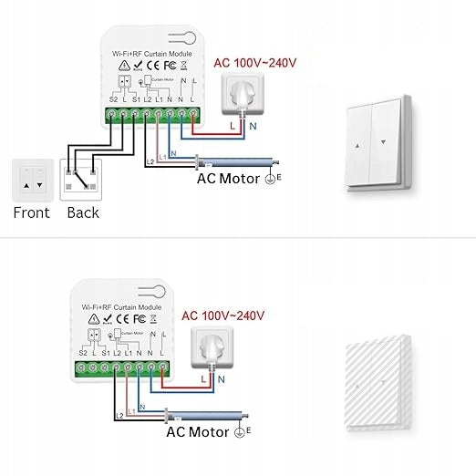 Wireless roller shutter controller module DieseRC wifi rf curtain WiFi module Manufacturer code 61151380