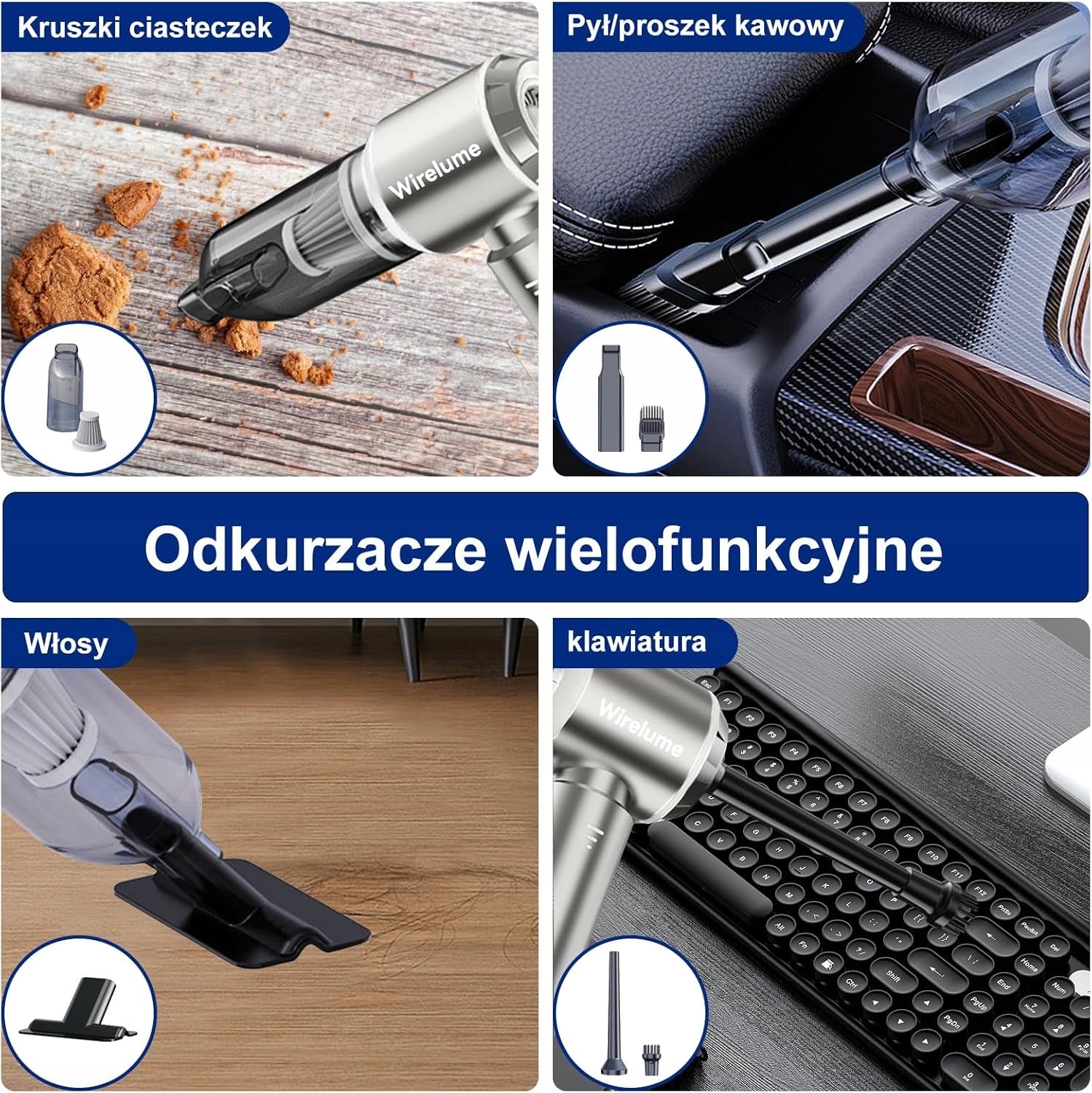Wirelume Cordless Handheld Vacuum Cleaner 22000Pa A499 Manufacturer code 5903387293797