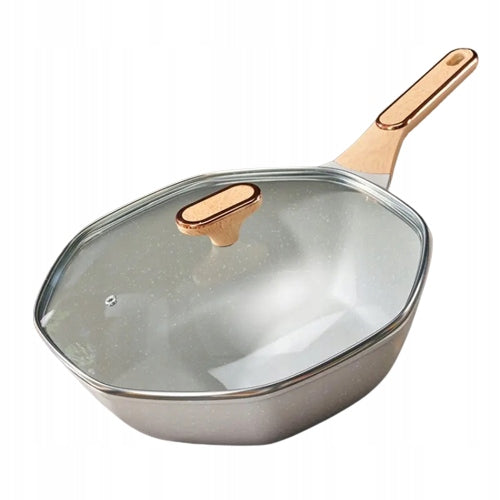 Wok 28cm Pan Nonstick Porcelain Induction and Gas