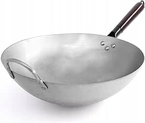 Wok Joejis 35 cm carbon steel frying pan