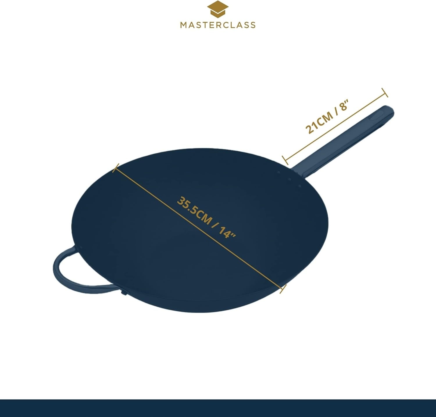 Wok KitchenCraft Wok 35 cm Diameter 35 cm
