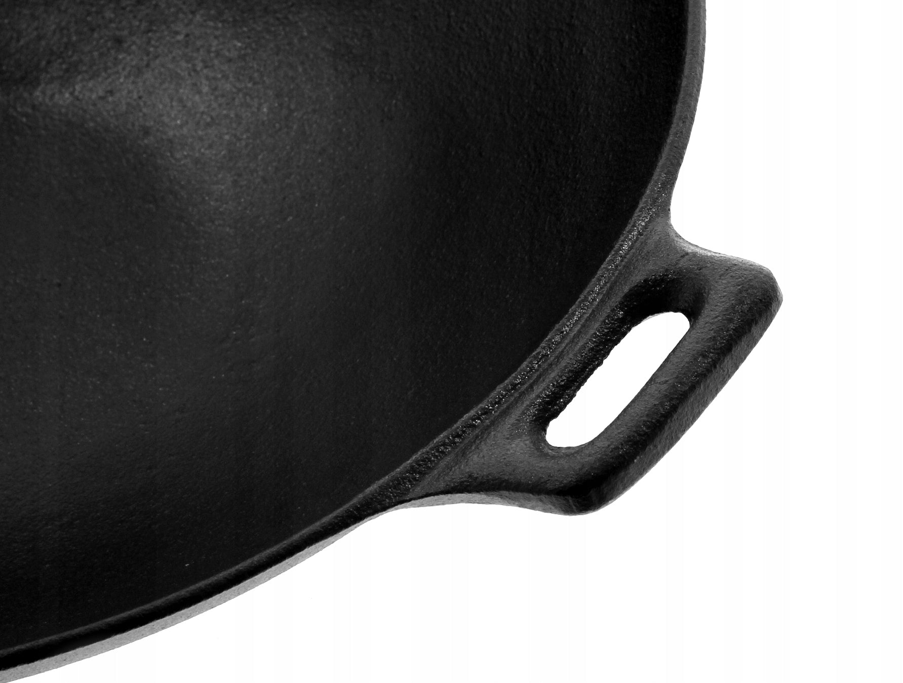 Wok Pan Induction CAST IRON Gas Deep Large For Fire 31cm + LID Packaging status original