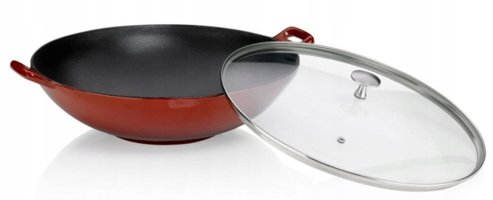 Wok s poklicí litinový CALIDO 36 cm Brand Kela
