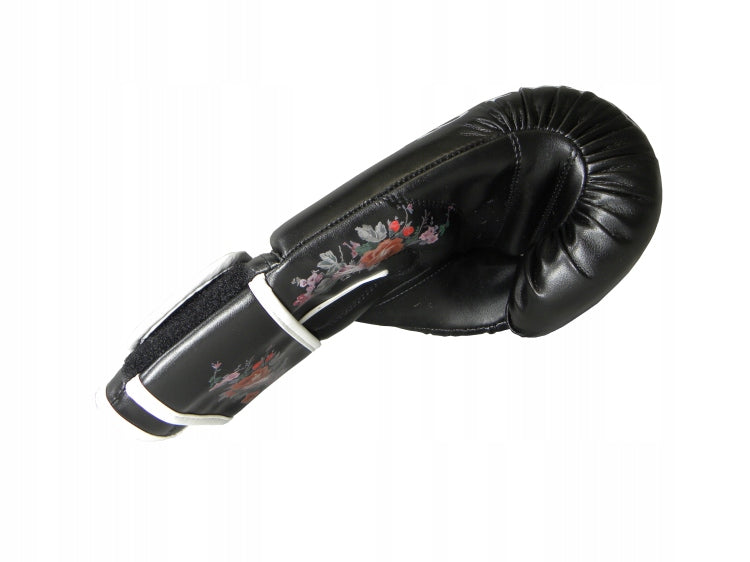 Women's Boxing Gloves MASTERS RPU-FLOWER 8 oz Color black