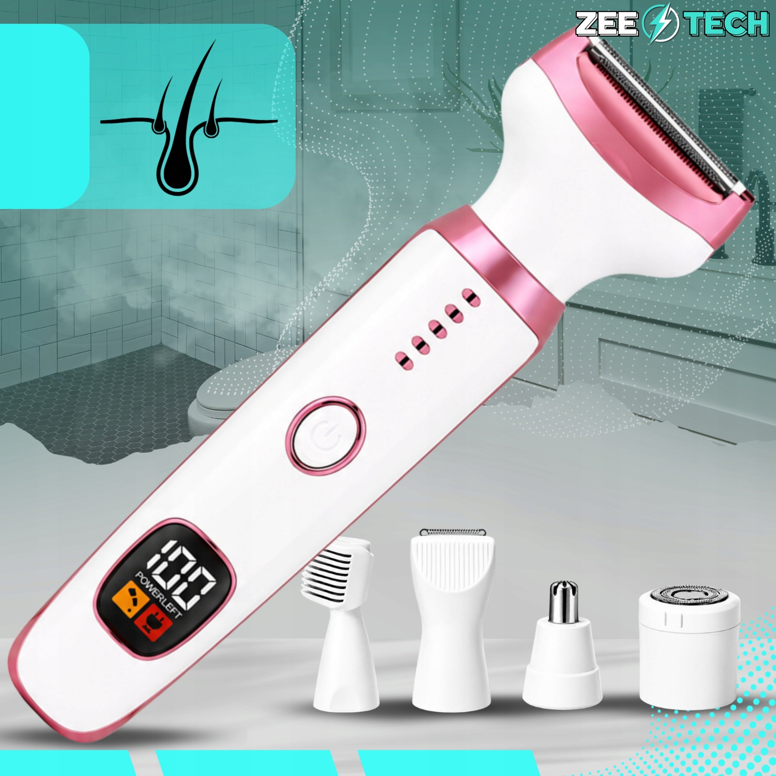 Women's Electric Bikini Shaver Face Leg Epilator Trimmer Machine Packaging status original