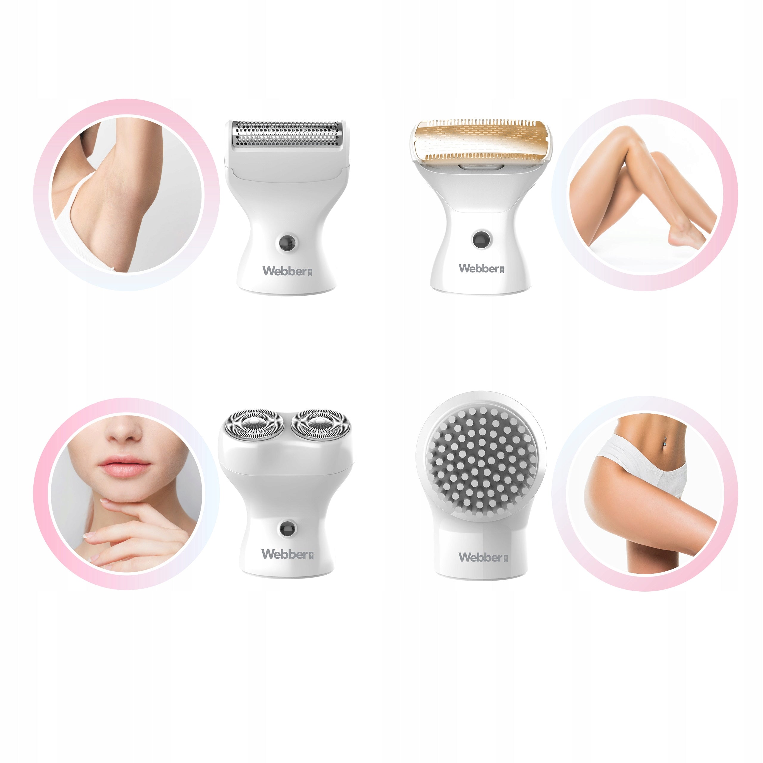 Women's Shaver Webber LG400 Trimmer Epilator Wet&Dry For Face Body 4in1 Manufacturer code 05LG400