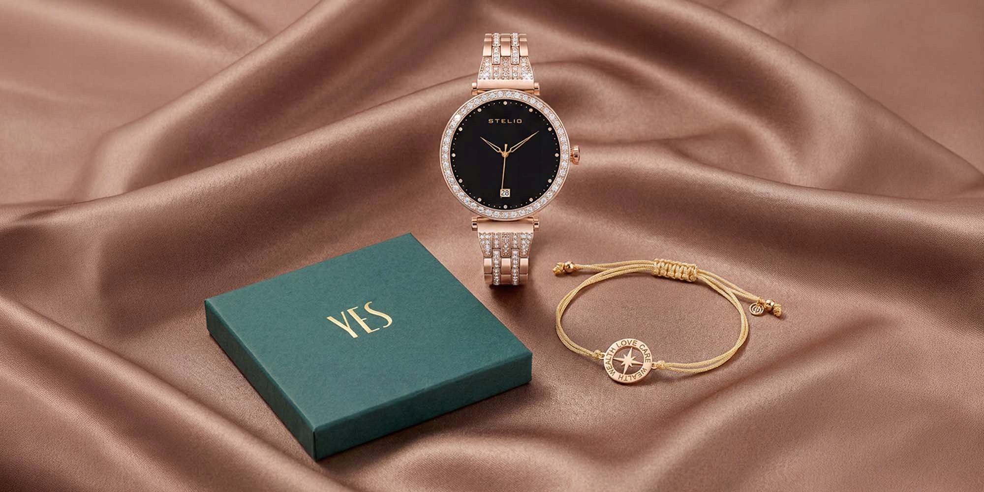 Women's Smartwatch Gold AI AMOLED Conversation Waterproof IP67 +YES Bracelet Packaging status original