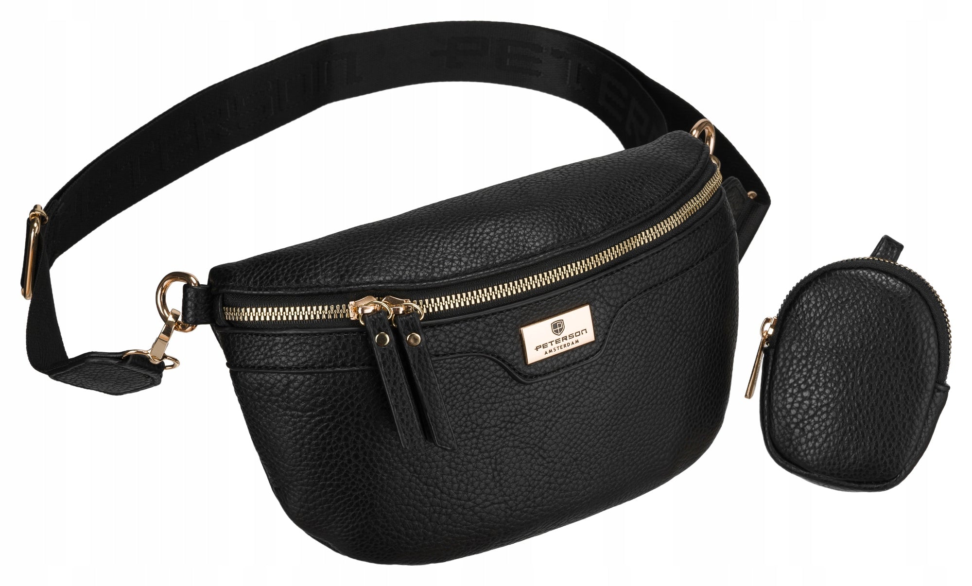 Women's sachet bum bag urban eco leather with belt Peterson elegant