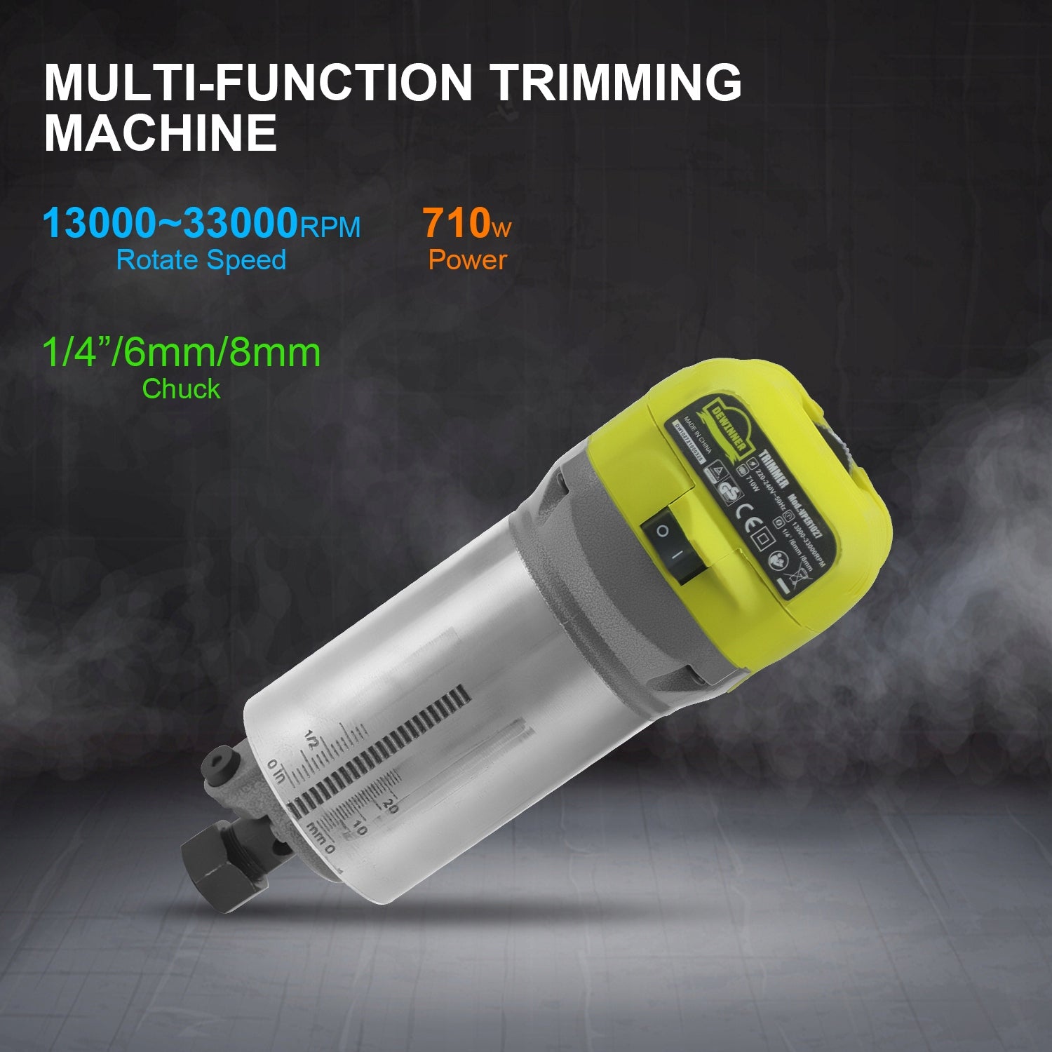 Wood Spindle Milling Machine Vertical Manual For Aluminum Edge Supply voltage 230 V