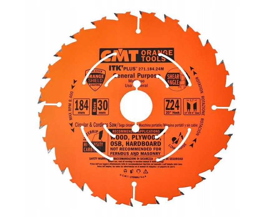 Wood disc 184x30mm 24Z CMT 271.184.24M