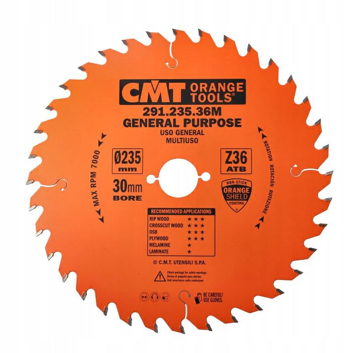Wood disc 235x30 mm 36Z CMT 291.235.36M
