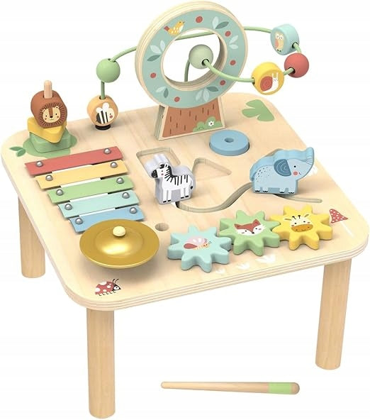 Wooden 5in1 Montessori Music Educational Table for Kids 18m+ Toy