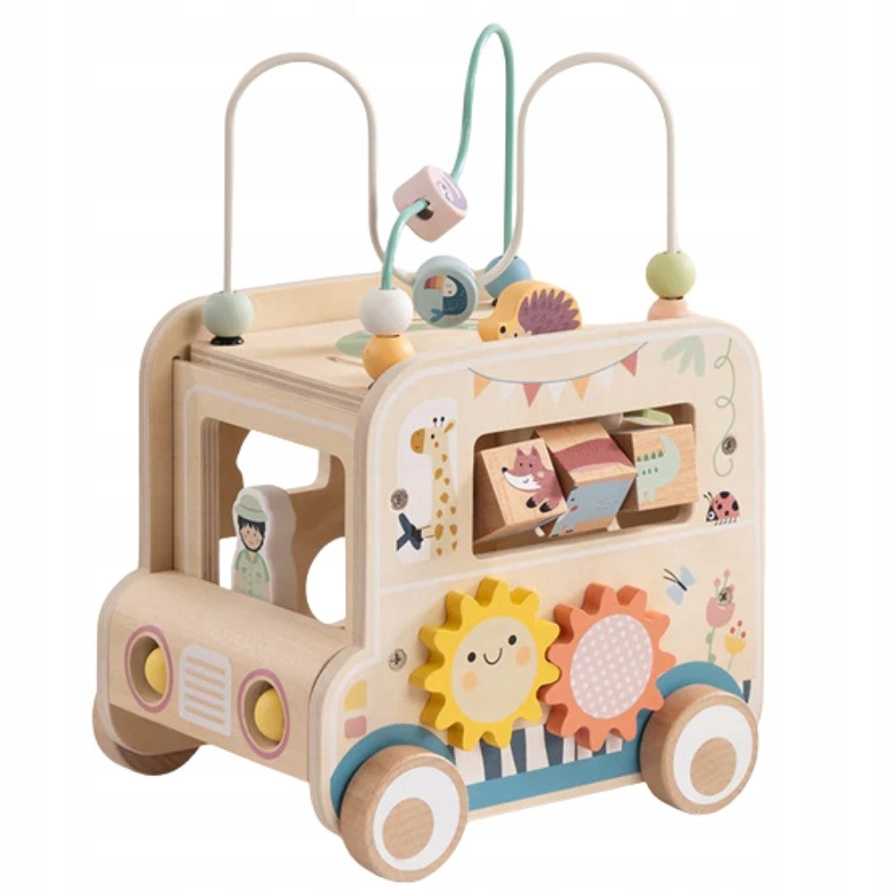 Wooden Activity Cube Educational Car Safari Kids Woopie Green Manufacturer code 56454