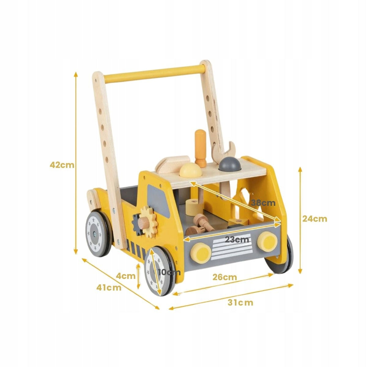 Wooden Baby Walker 2 in 1 Montessori Tool Toy Bulldozer Manufacturer code TP10256YE