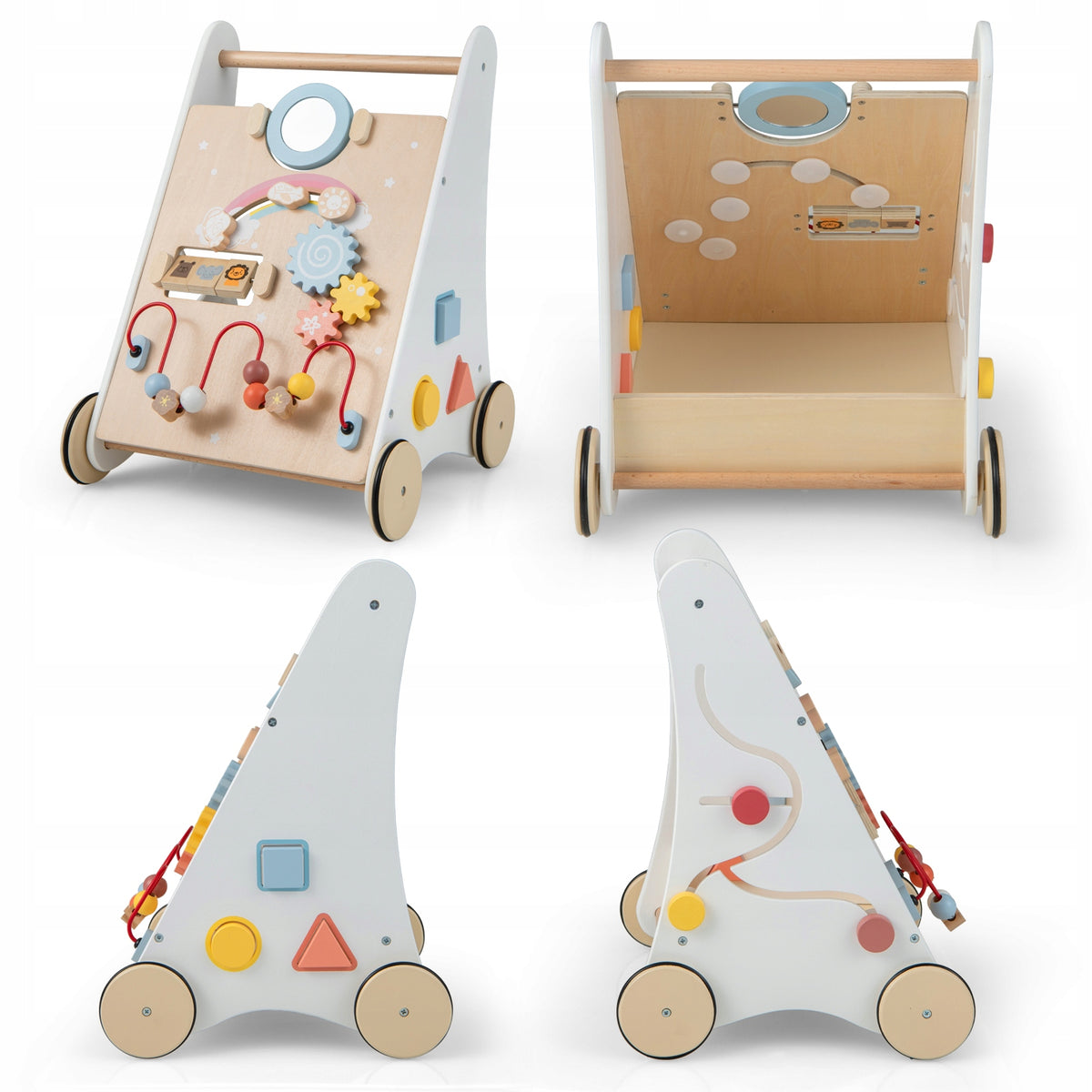 Wooden Baby Walker w/ Educational Toy, Baby Walker for 12-36 Month Olds Manufacturer code CD21284XIPL