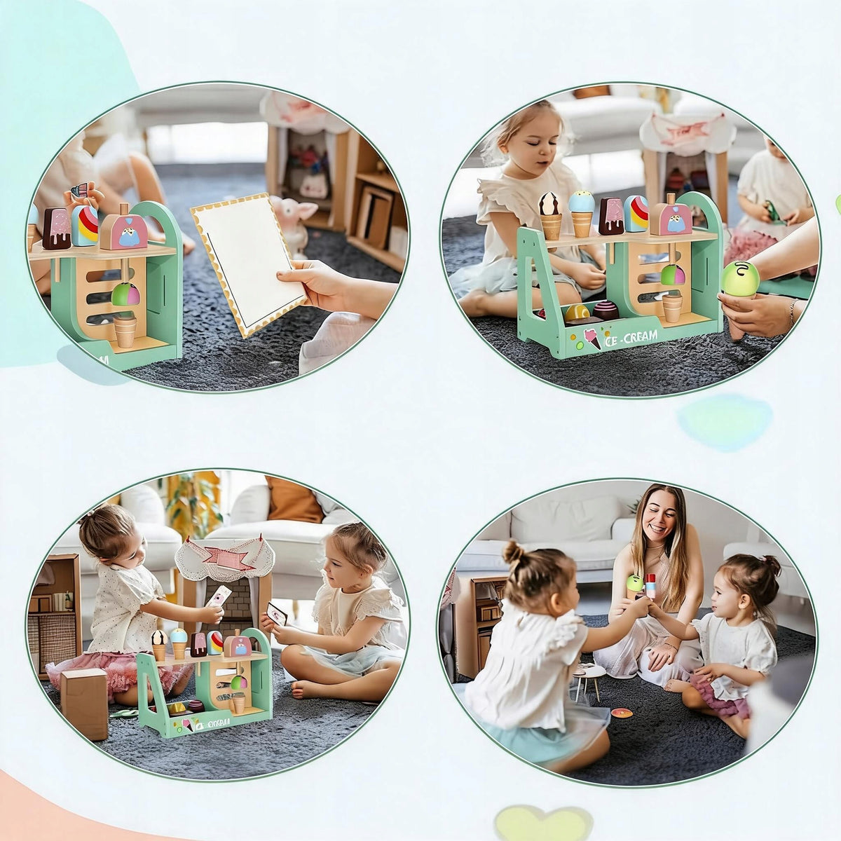 Wooden Cafe and Ice Cream Shop Set for Kids - Desserts and Ice Cream Manufacturer code 6974936892067