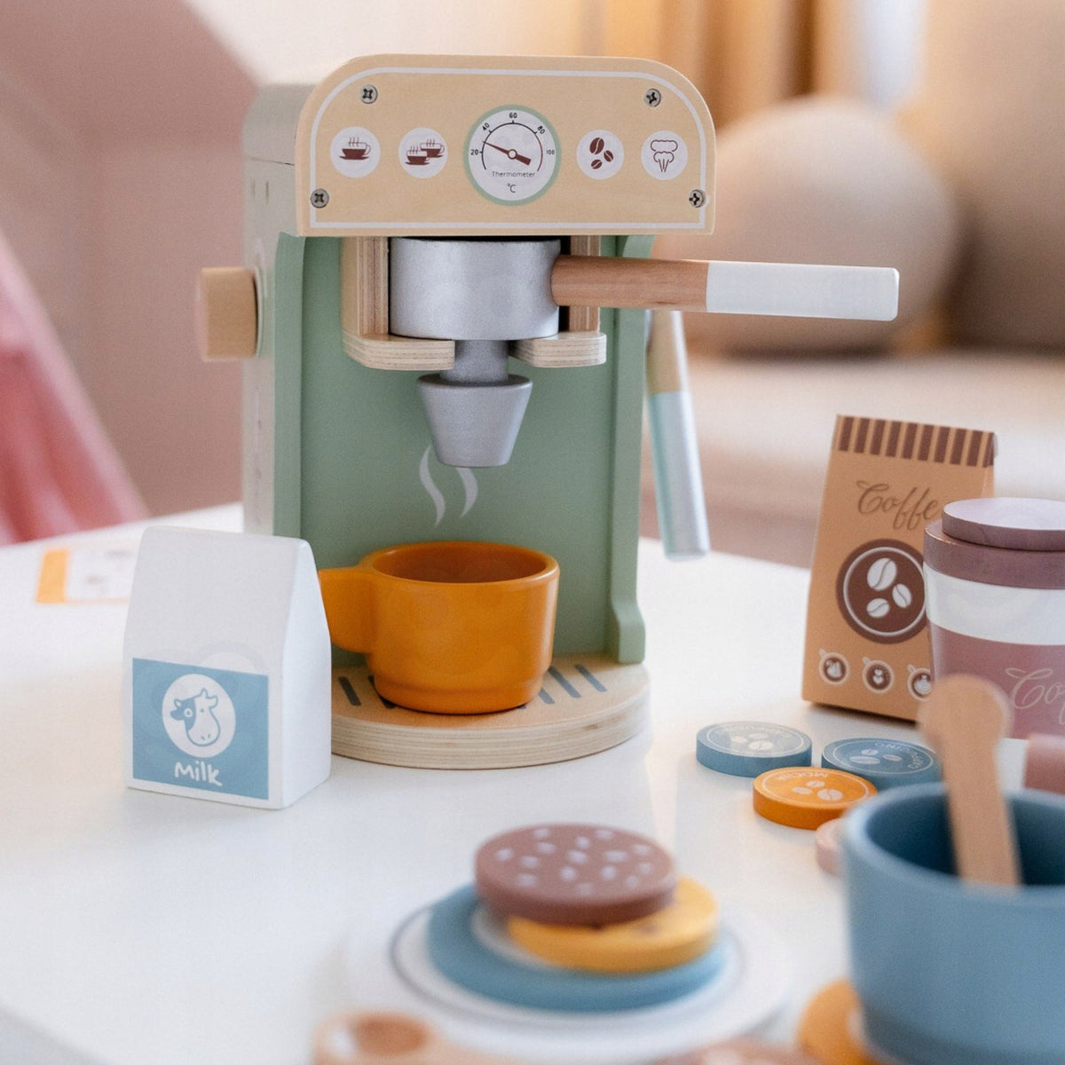 Wooden Coffee Maker Confectionery Barista 25 el. Brand Woopie
