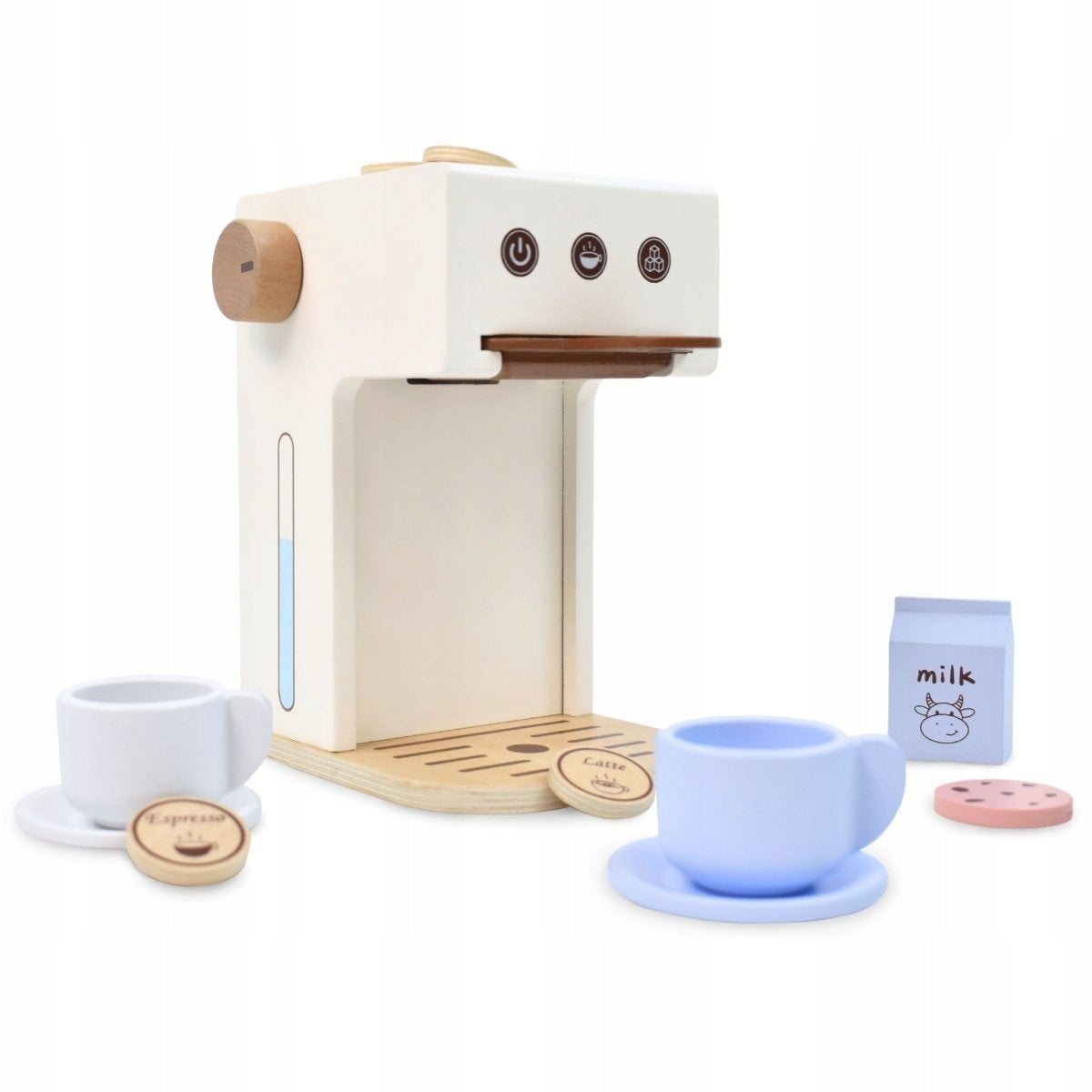 Wooden Coffee Maker For Capsules Fun In Barista Safe Toy Manufacturer code MAM134 COFFEE MAKER