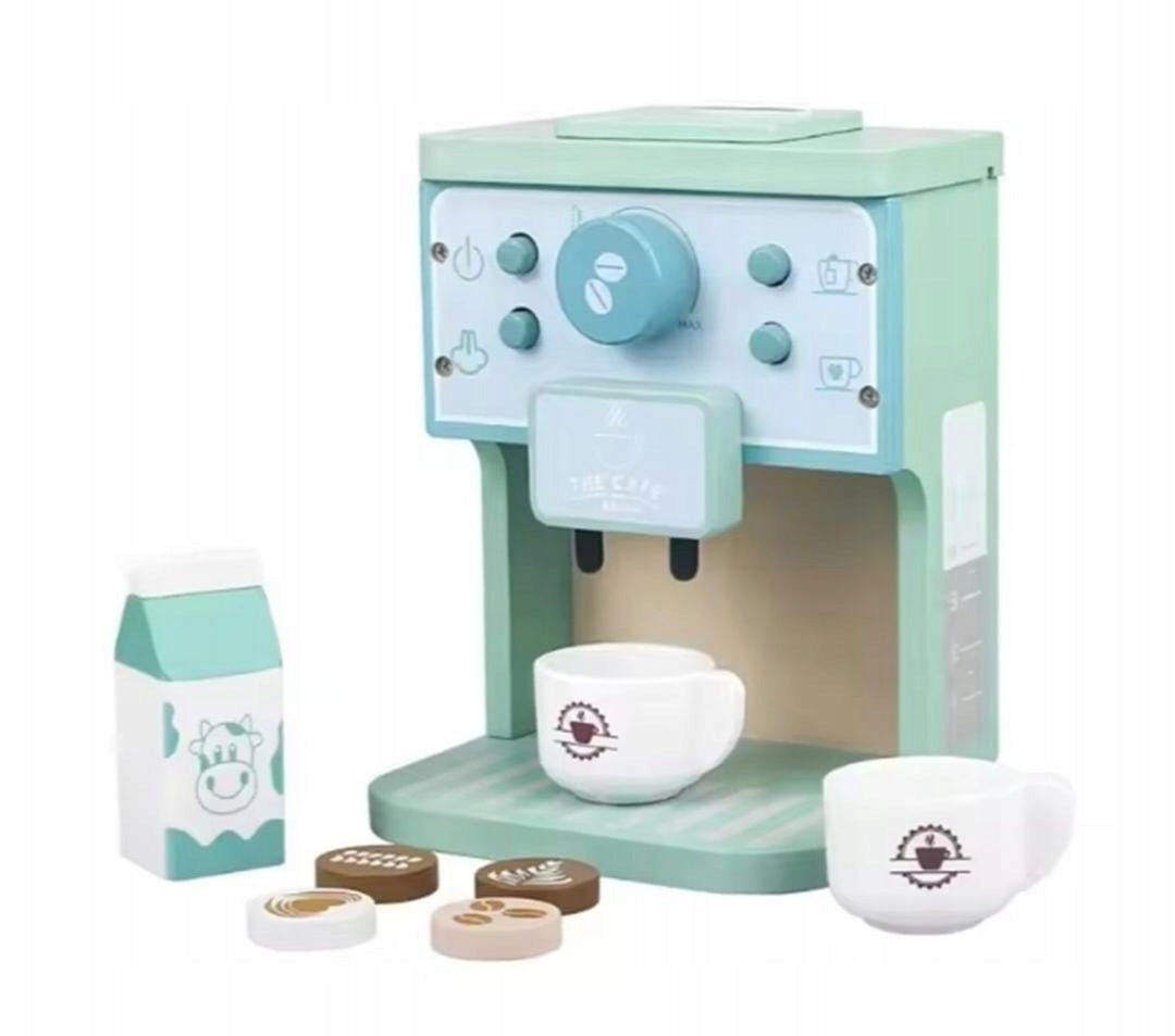 Wooden Coffee Maker for Children Akcesoria Kitchen Small Barista