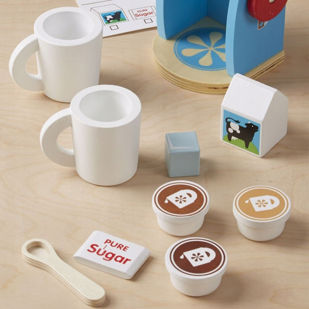 Wooden Coffee Set for Kids Ice Cream Maker Supplement Melissa & Doug Brand Melissa & Doug