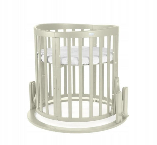 Wooden Crib with CRADLE 7in1 with Mattress - Olive