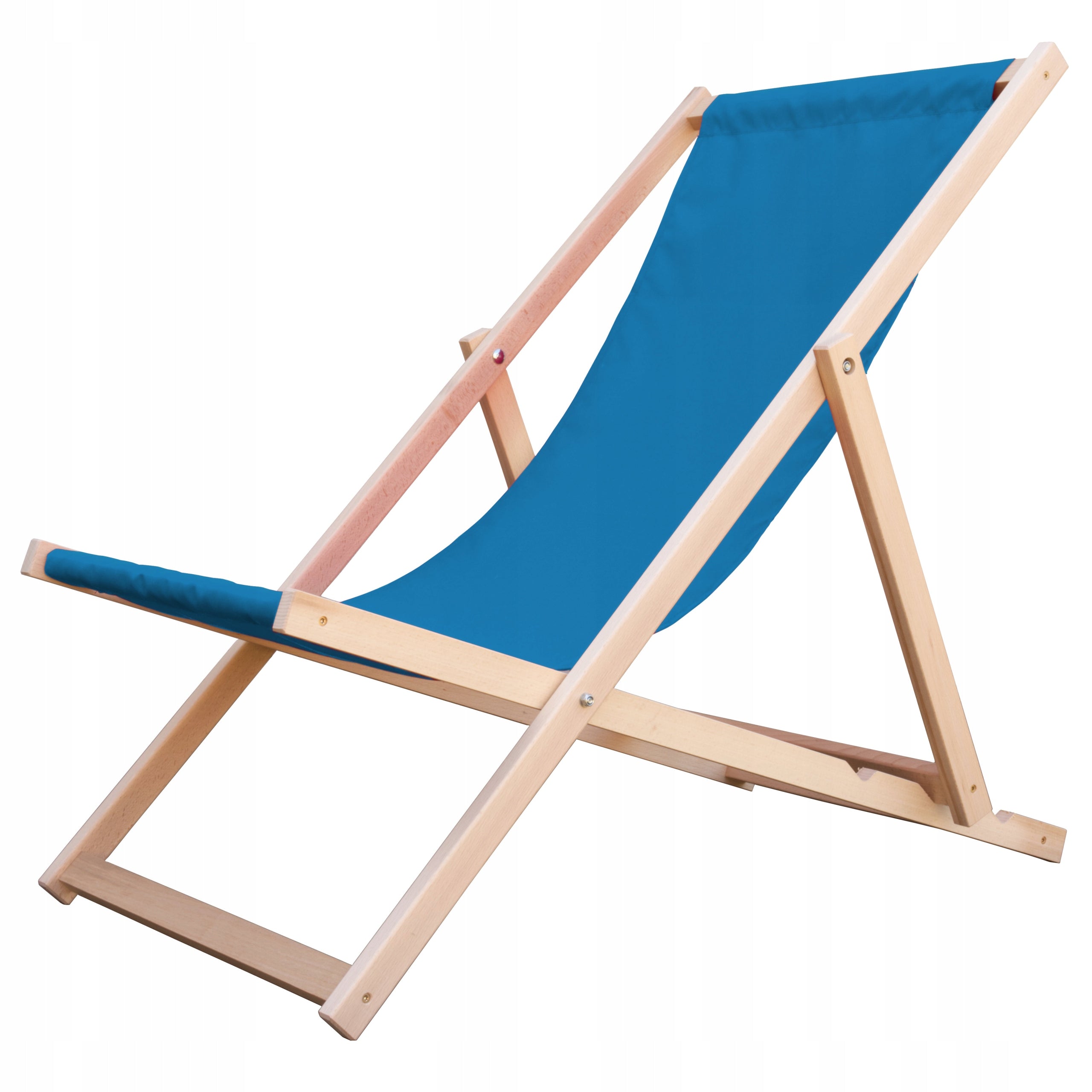 Wooden Deckchairs Manufacturer Beach Lounger Blue