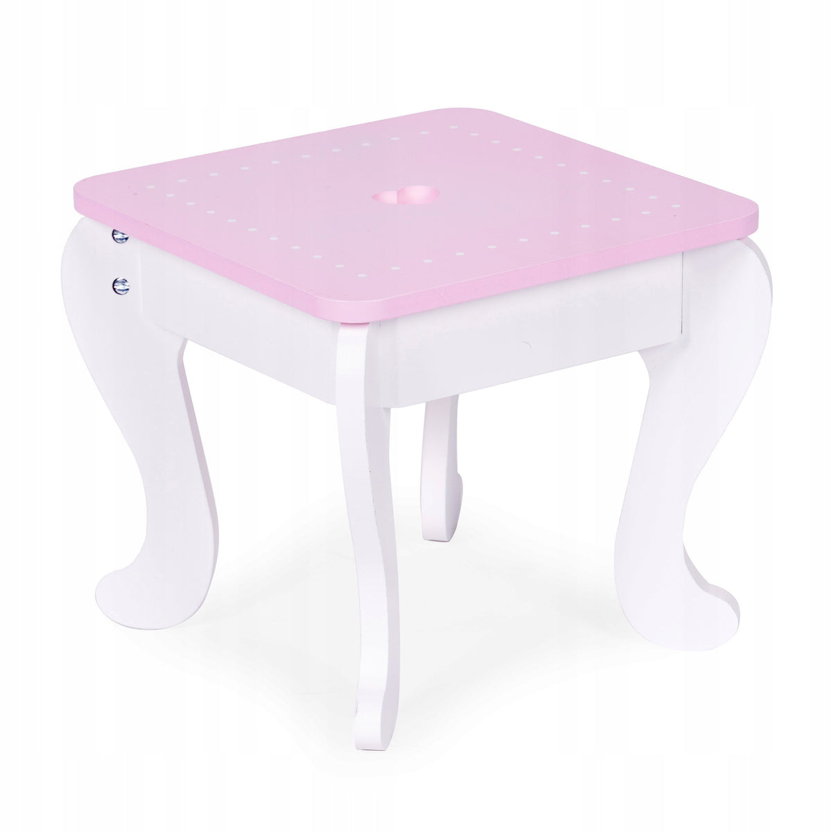 Wooden Dressing Table For Girl With Mirror Stool 7 Accessories Packaging status original