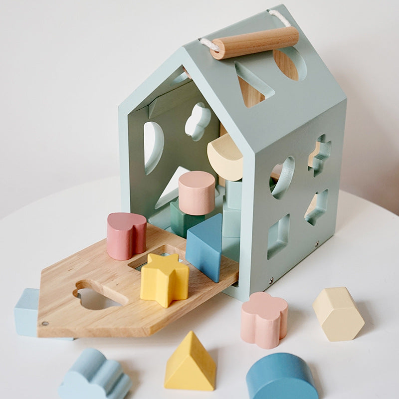 Wooden Educational House Shape Sorter