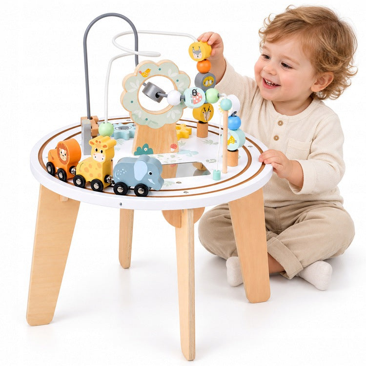 Wooden Educational Table Sensory Labyrinth Queue 5905258558332
