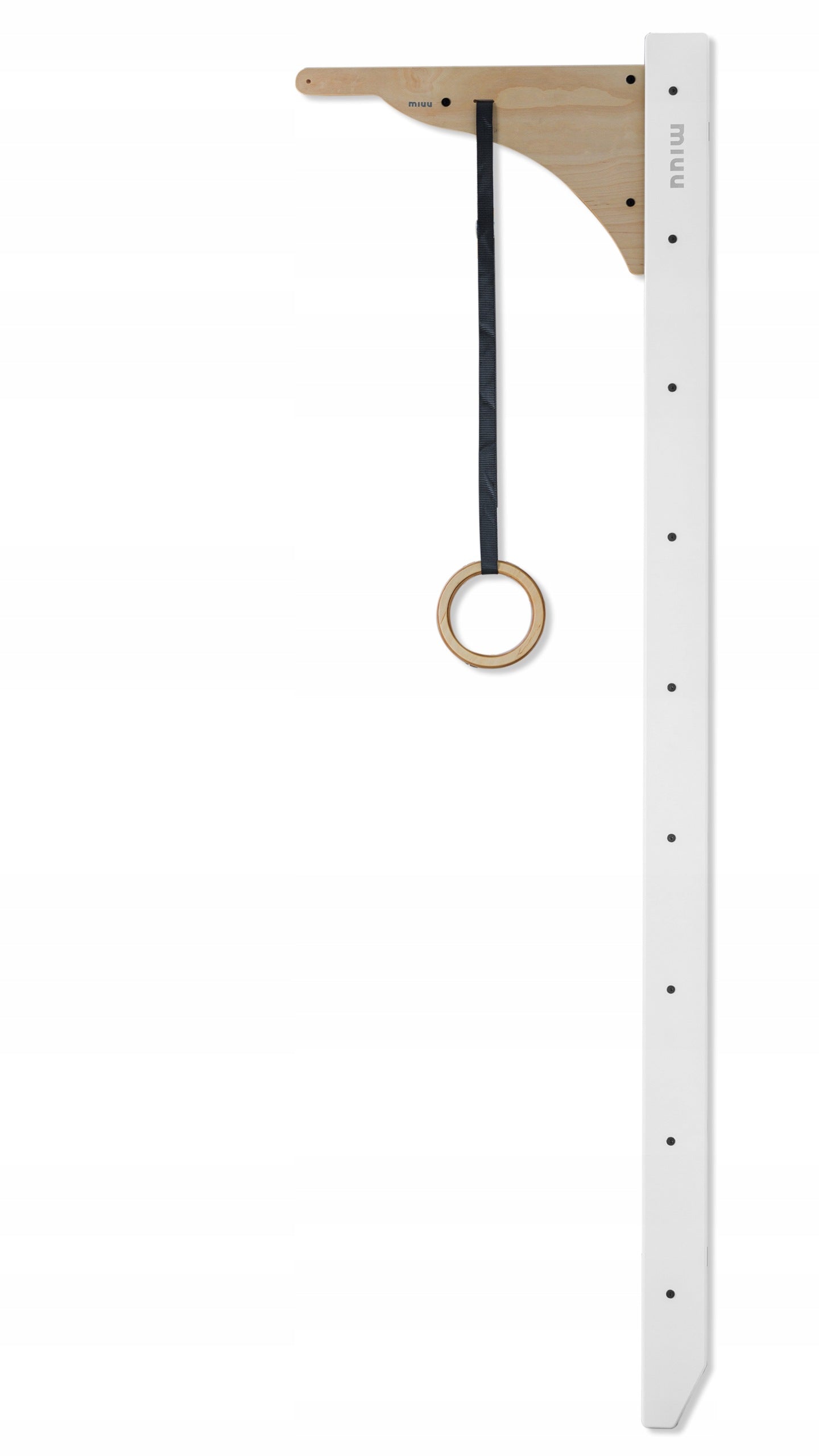 Wooden Gymnastic Ladder 220x80 white for children and adults - MUVV Manufacturer code Wall bars 220cm white