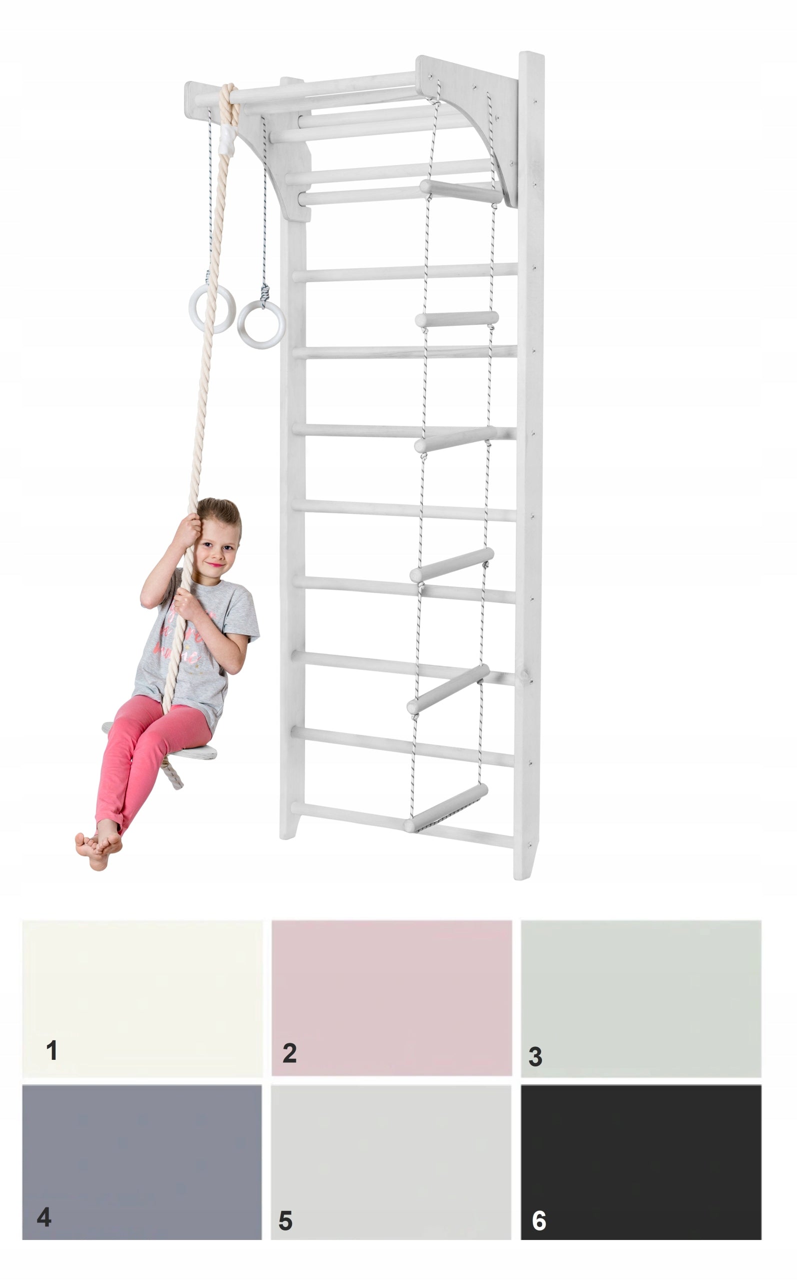 Wooden Gymnastic Ladder for Children COLORS