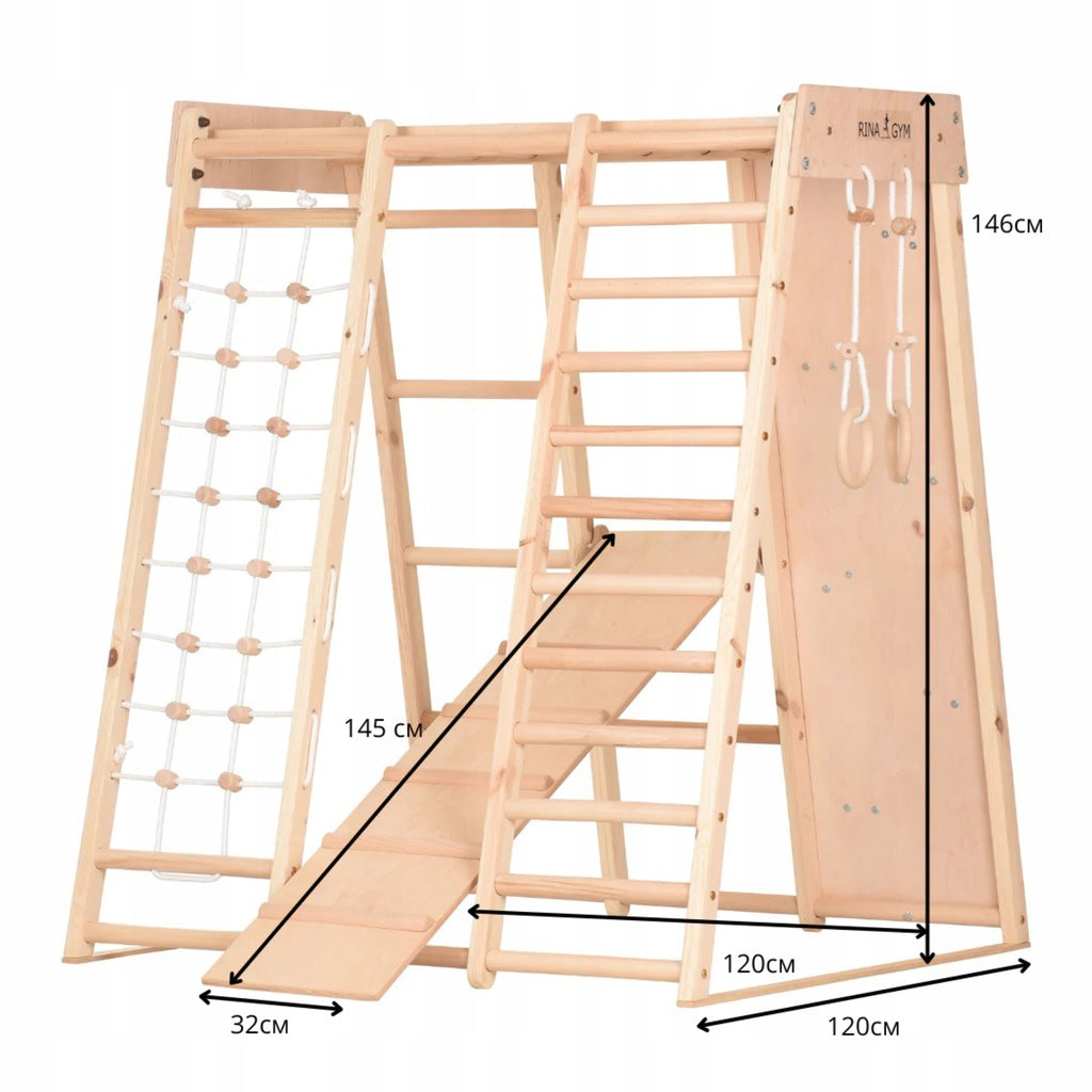 Wooden Gymnastics Frame Adult Kids Sports Set for Exercise Brand Rinagym