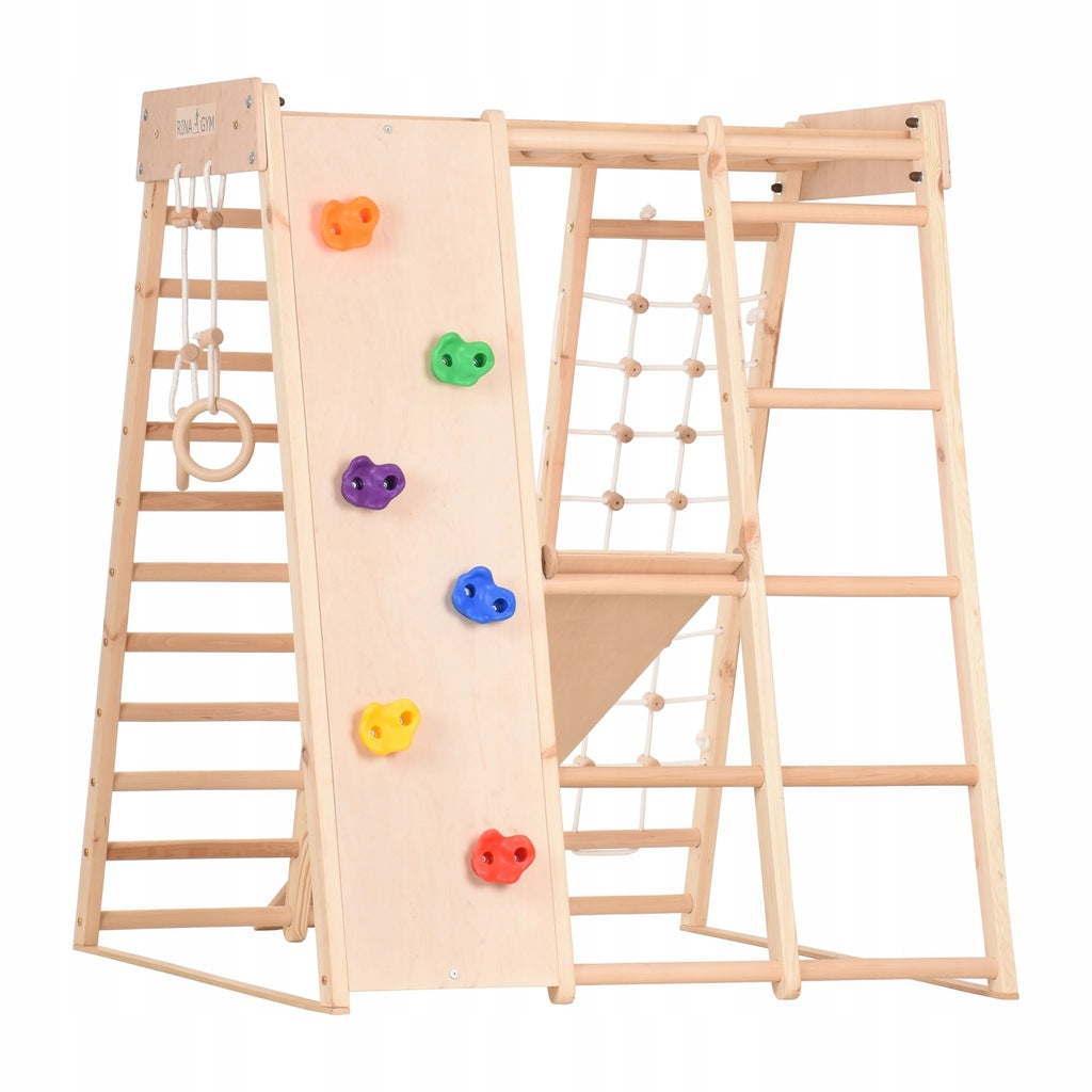 Wooden Gymnastics Frame Adult Kids Sports Set for Exercise