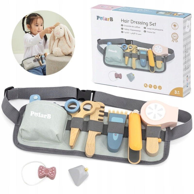 Wooden Hairdressing Belt Set with Tools VIGA