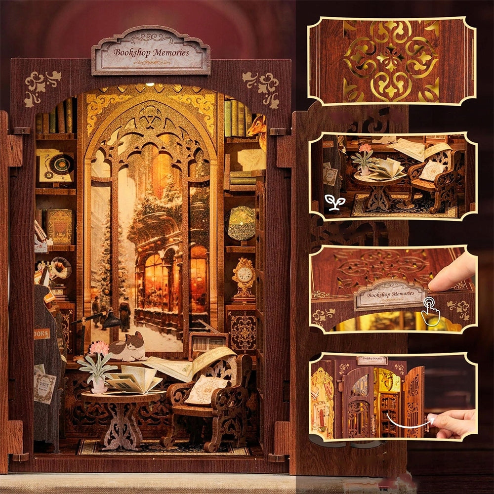 Wooden House Set Diy Wood Gift Lovers Model Decoration Puzzle Packaging status original