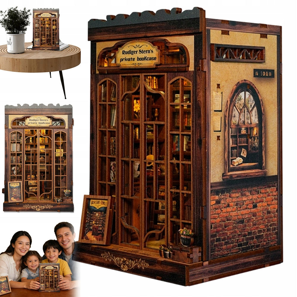 Wooden House Set Diy Wood Gift Lovers Model Decoration Puzzle