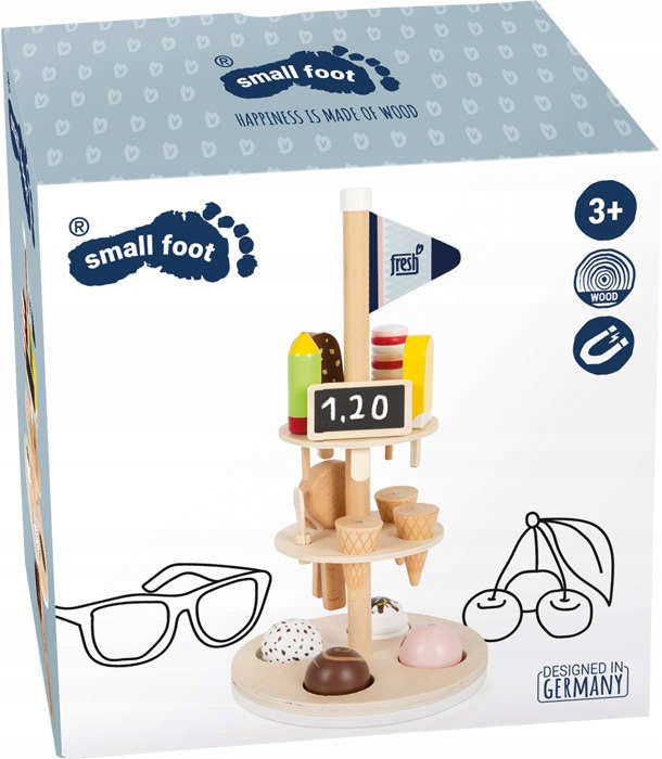 Wooden Ice Cream Set ON Ice Cream Rack 15 EL Manufacturer code 12232