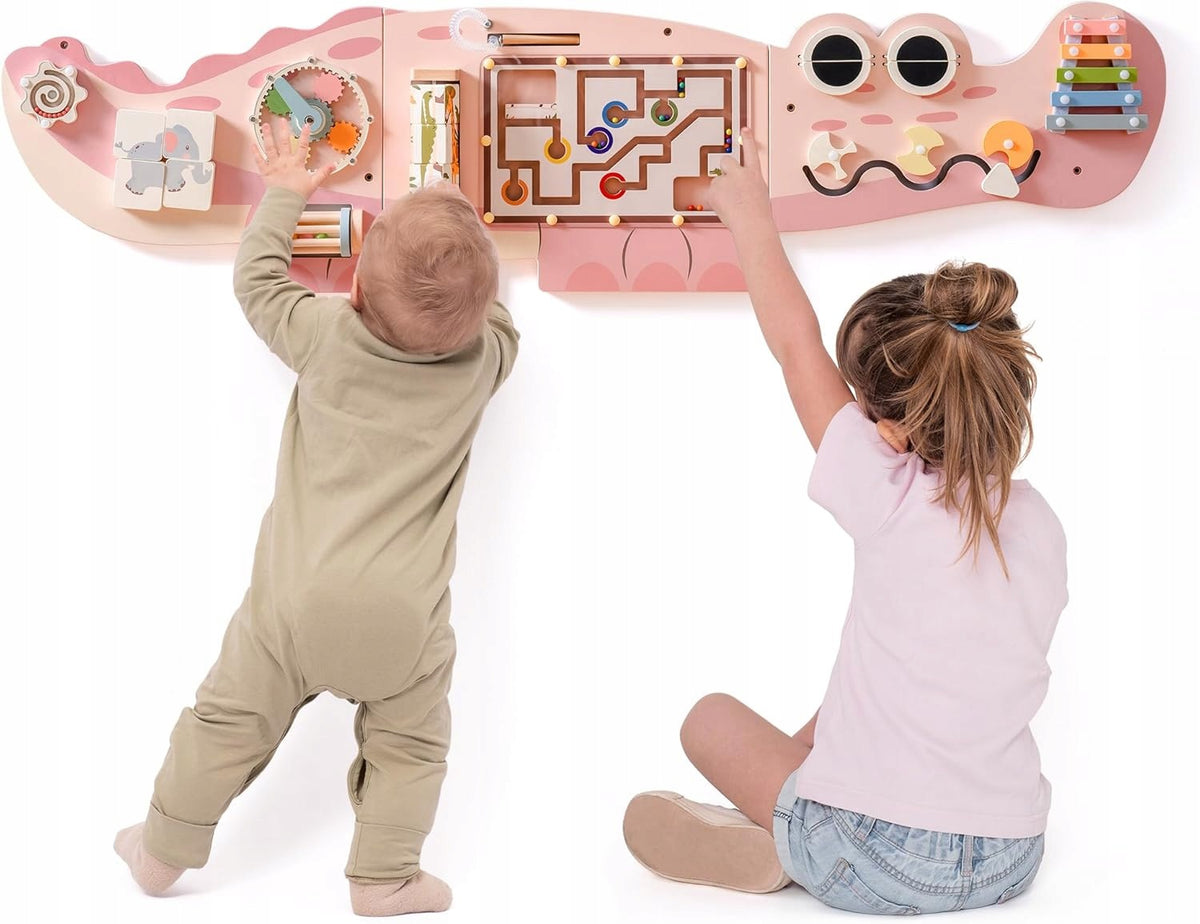 Wooden Montessori board activity center ROBUD Manufacturer code Tablica edukacyjna Montessori ścienna