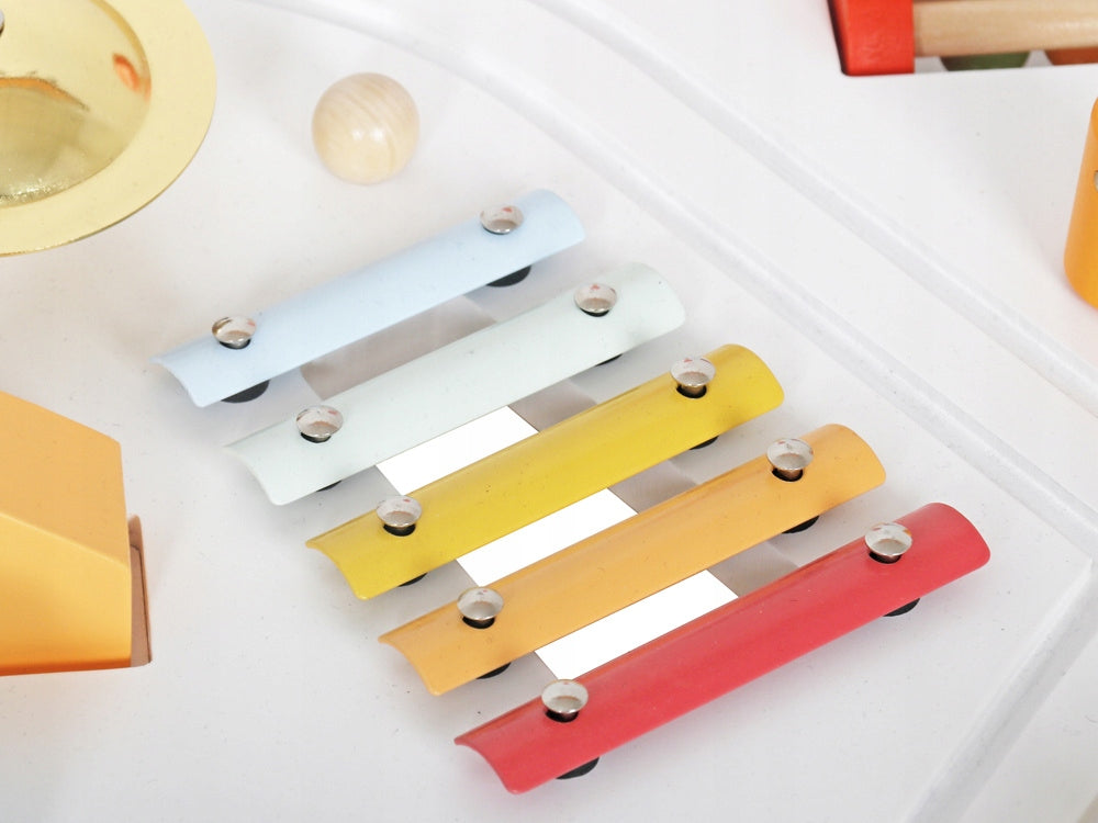 Wooden Multifunction Table Square toys Cymbals Car Track ZA5266 Packaging status original